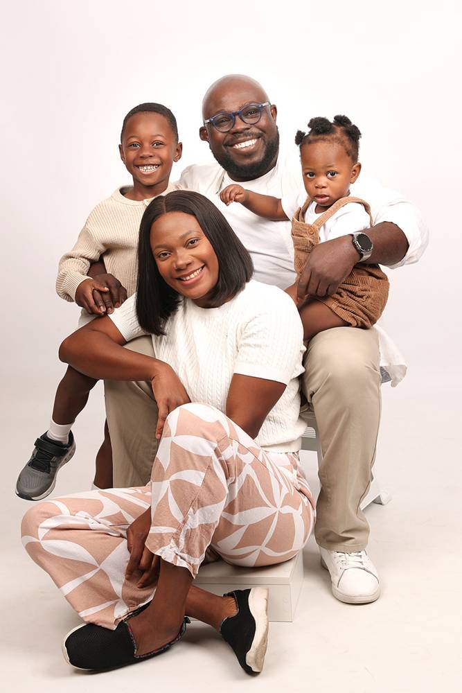 Family portrait, studio